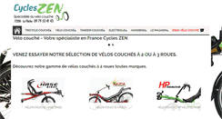 Desktop Screenshot of cycleszen.com