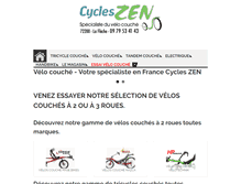 Tablet Screenshot of cycleszen.com